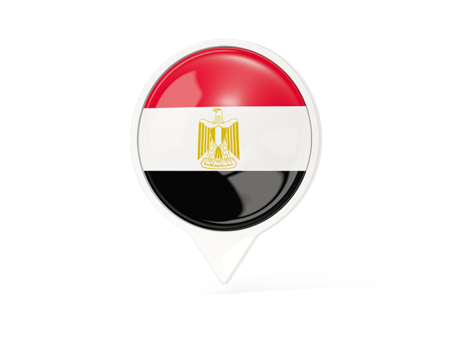 White pointer with flag. Download flag icon of Egypt at PNG format