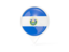 El Salvador. White pointer with flag. Download icon.