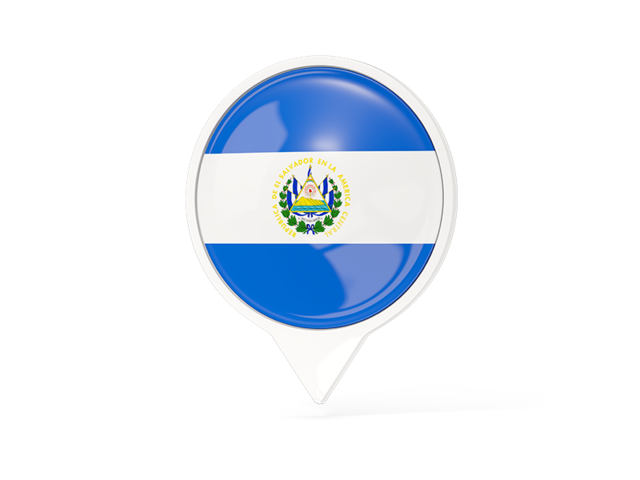 White pointer with flag. Download flag icon of El Salvador at PNG format