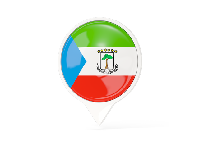 White pointer with flag. Download flag icon of Equatorial Guinea at PNG format