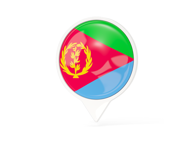 White pointer with flag. Download flag icon of Eritrea at PNG format