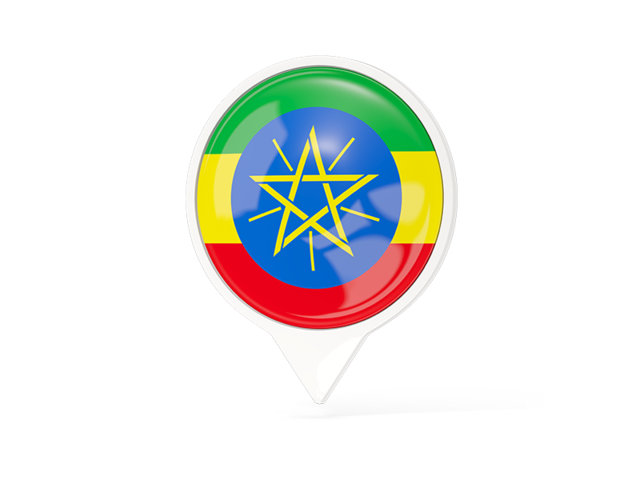 White pointer with flag. Download flag icon of Ethiopia at PNG format