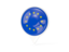 European Union. White pointer with flag. Download icon.