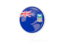 Falkland Islands. White pointer with flag. Download icon.