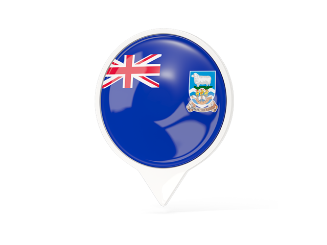 White pointer with flag. Download flag icon of Falkland Islands at PNG format