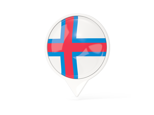 White pointer with flag. Download flag icon of Faroe Islands at PNG format
