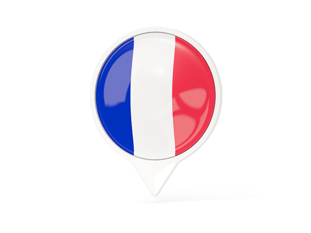 White pointer with flag. Download flag icon of France at PNG format