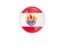 French Polynesia. White pointer with flag. Download icon.