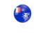 Французские Южные и Антарктические территории. Белый указатель с флагом. Скачать иконку.