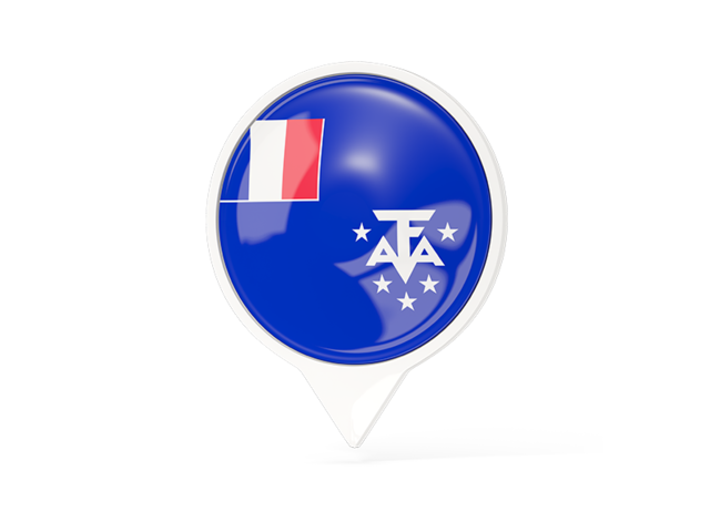 White pointer with flag. Download flag icon of French Southern and Antarctic Lands at PNG format