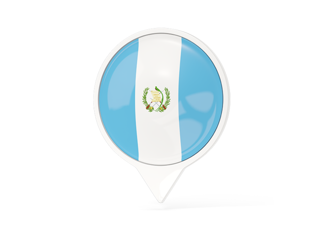 Белый указатель с флагом. Скачать флаг. Гватемала