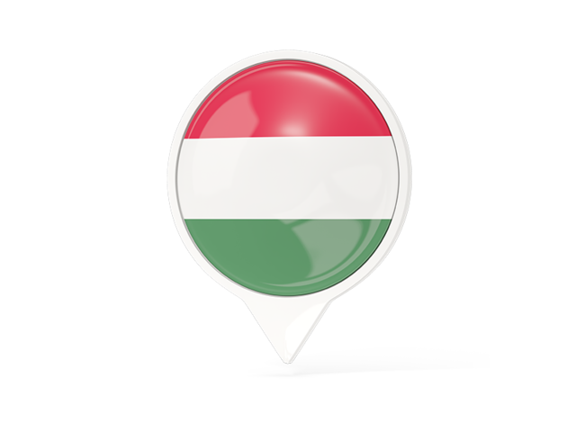 White pointer with flag. Download flag icon of Hungary at PNG format
