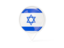 Israel. White pointer with flag. Download icon.