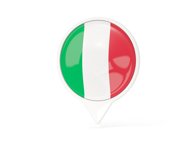 White pointer with flag. Download flag icon of Italy at PNG format