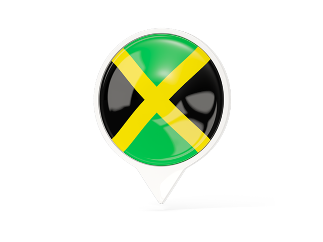 White pointer with flag. Download flag icon of Jamaica at PNG format