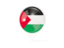 Jordan. White pointer with flag. Download icon.