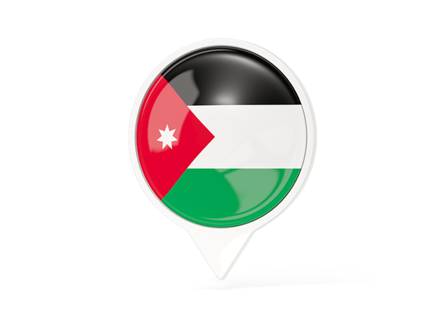 White pointer with flag. Download flag icon of Jordan at PNG format