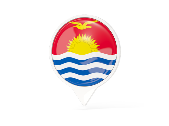 White pointer with flag. Download flag icon of Kiribati at PNG format