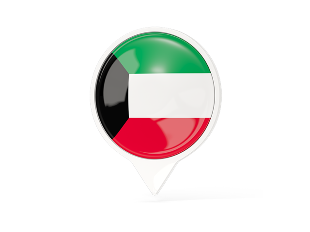 White pointer with flag. Download flag icon of Kuwait at PNG format