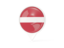 Latvia. White pointer with flag. Download icon.