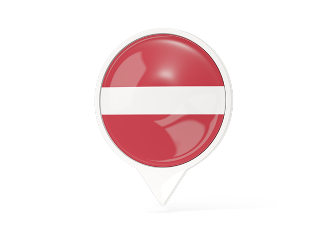 White pointer with flag. Download flag icon of Latvia at PNG format