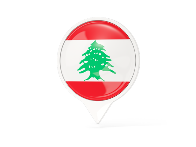 White pointer with flag. Download flag icon of Lebanon at PNG format