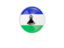 Lesotho. White pointer with flag. Download icon.