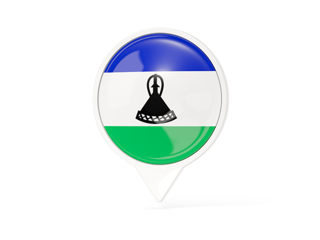 White pointer with flag. Download flag icon of Lesotho at PNG format