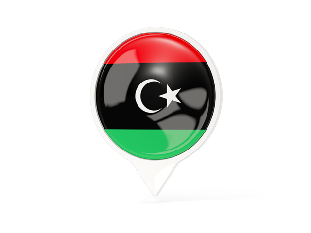 White pointer with flag. Download flag icon of Libya at PNG format