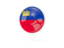 Liechtenstein. White pointer with flag. Download icon.