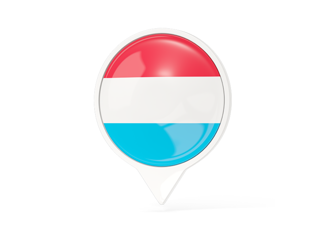 White pointer with flag. Download flag icon of Luxembourg at PNG format