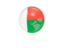 Madagascar. White pointer with flag. Download icon.