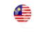 Malaysia. White pointer with flag. Download icon.