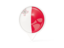 Malta. White pointer with flag. Download icon.
