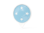 Micronesia. White pointer with flag. Download icon.