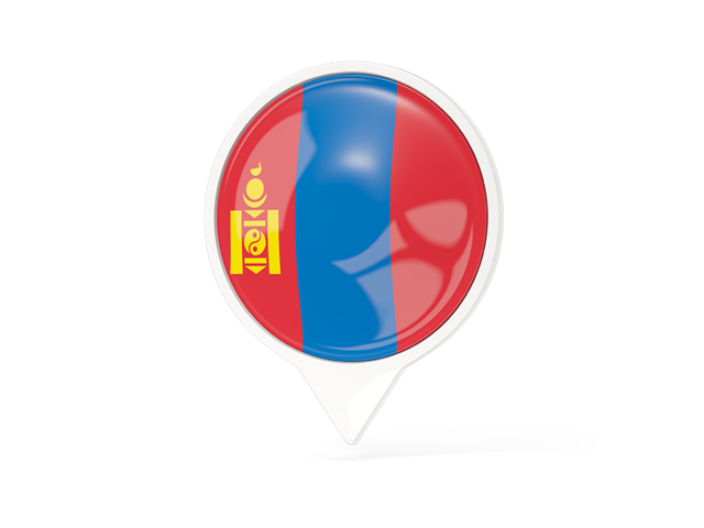 White pointer with flag. Download flag icon of Mongolia at PNG format