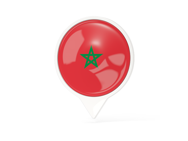 White pointer with flag. Download flag icon of Morocco at PNG format