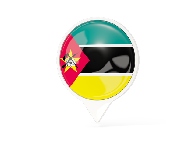 White pointer with flag. Download flag icon of Mozambique at PNG format