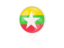 Myanmar. White pointer with flag. Download icon.