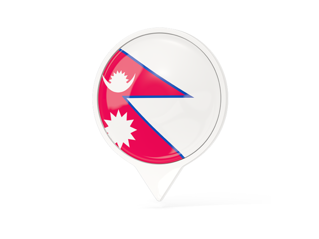 White pointer with flag. Download flag icon of Nepal at PNG format