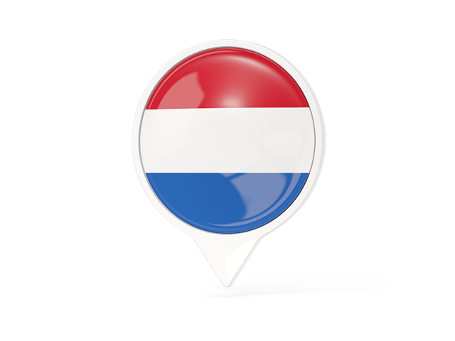 White pointer with flag. Download flag icon of Netherlands at PNG format