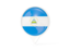 Nicaragua. White pointer with flag. Download icon.