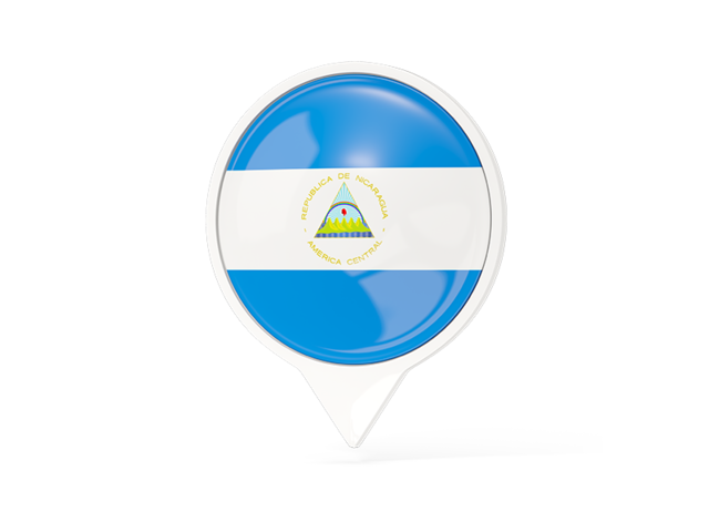 White pointer with flag. Download flag icon of Nicaragua at PNG format