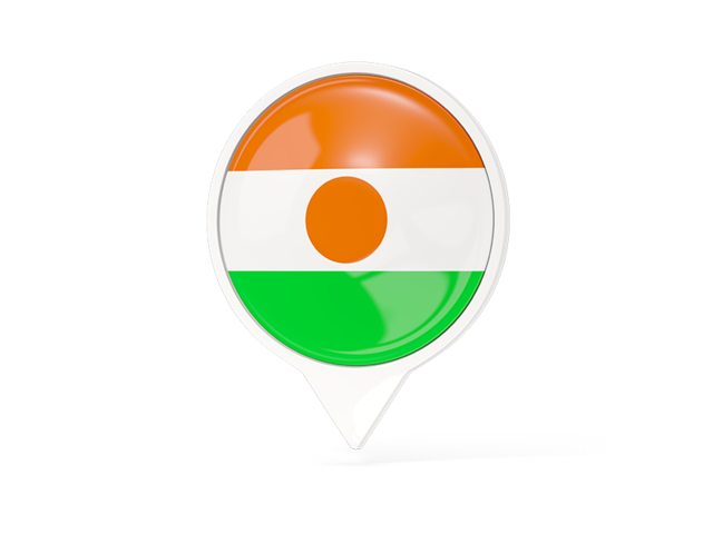 White pointer with flag. Download flag icon of Niger at PNG format