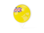 Niue. White pointer with flag. Download icon.