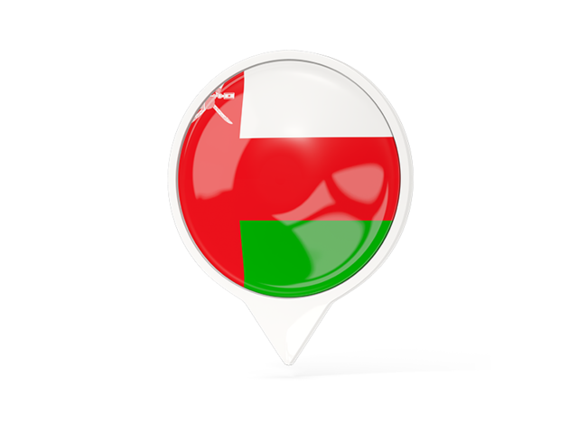 White pointer with flag. Download flag icon of Oman at PNG format
