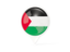 Палестинские территории. Белый указатель с флагом. Скачать иконку.