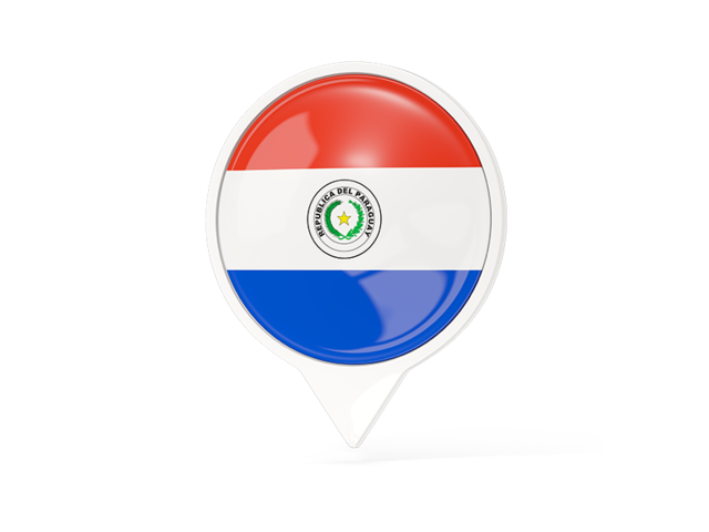 White pointer with flag. Download flag icon of Paraguay at PNG format