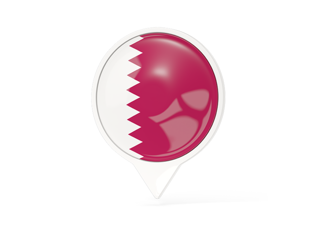 White pointer with flag. Download flag icon of Qatar at PNG format