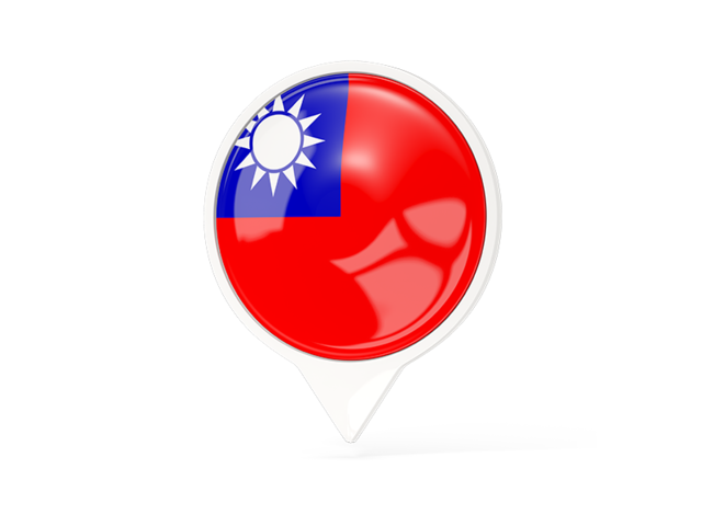 White pointer with flag. Download flag icon of Taiwan at PNG format